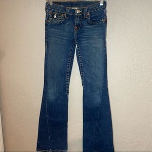 True Religion Bootcut/Slight Flare Denim Jeans